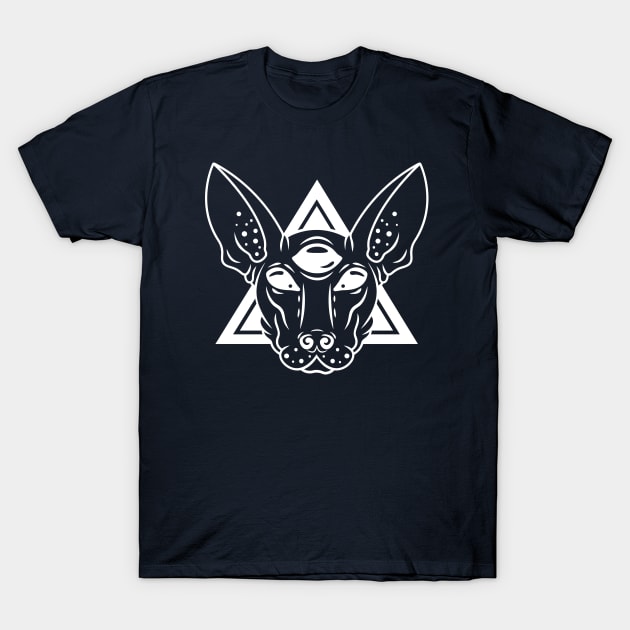 Cosmic Familiar Xolo Edition (dark shirts) T-Shirt by Spazzy Newton